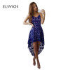 ELSVIOS 2017 Women Sexy V neck Strap Sleeveless Dress Hook Flower Hollow Out Summer Dress Fashion Lace Dress ELSVIOS 2017 Women Sexy V neck Strap Sleeveless Dress Hook Flower Hollow Out Summer Dress Fashion Lace Dress