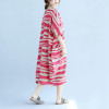elseisle Striped Dress Plus Size New Korean Fashion Summer Style Stripe Dress For Ladies Women Summer Dress 2017 Wave Stripes