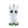 Elsadou Ty Beanie Boos Stuffed &amp; Plush Animals Colorful White Unicorn Toy Doll