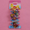 Elsa Anna Princess Shiny Hair Clips Heart-shaped Girls BB Hair Accessories Cartoon Rim Hairpin Hair Tie Kid Rubber Head Band -C