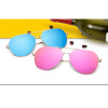 ELOT Fashion Brand Designer Oversized Pilot Oval Sunglasses Women Men Aviation Metal Frame Mirror Driving Sun Glasses Female