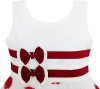 Girls Dress Wine Red Polka Dot Circle Double Bow Tie 2018 Summer Princess Wedding Party Dresses Girl Clothes Size 4-12 Pageant