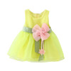 Girls dress summer dress Toddler Baby Girls Soild Flower Belt Dress Layered Tulle Tutu Dress Clothes with high quality AP19