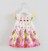 girls dress fashion girls print clothes Baby sleeveless kids clothes girl party dresses new infant baby clothes