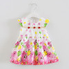 girls dress fashion girls print clothes Baby sleeveless kids clothes girl party dresses new infant baby clothes