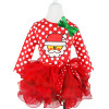 Girls Dress 2017 Christmas Girls Tutu Dress Dots Red Santa Claus Children Clothing Party Girls Clothes Long Sleeve Baby Dress