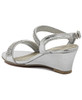 Girls Diamante Wedge - Silver
