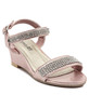 Girls Diamante Wedge - Pink
