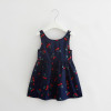 Girls Clothing Summer Girl Dress Children Kids Berry Dress Back V Dress Girls Cotton Kids Vest halter dress Children Clothes