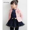 Girls clothing set Kids fashion rose t-shirt + Coat + skirt 3 pcs children birthday party dress high quality cotton Clothes Suit