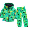 Girls Clothes Sets Autumn Children Clothing Boy Raincoat Sport Suit Print Long Sleeve Waterproof Girls Jacket+Pants Kids Clothes