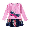 girls clothes baby girsl clothes nova kids girls dresses for girls dress with butterfly dress for girls long sleeve dress H5460
