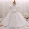 Newborn Baby Girl 1 Year Birthday Outfit 3 6 12 18 24 Months Baby Baptism Dresses For Girl Infant Party Dress Tulle Kids Vestido
