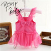 NewBorn Baby Dress Summer Cotton Exquisite Bow Baby Rompers Lovely girls Kids Infant Clothes Lace Baby Girls Jumpsuit