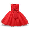 Newborn Baby Dress Kids Party Wear Princess Costume For Girl Tutu Bebes Infant 1 2 Year Birthday Dresses Girl Summer Red Clothes