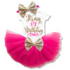 Newborn Baby Christening Gown Gold Sequins 0-2 Year Birthday Outfits Infant Party Dress Baby Tutu Tulle Toddler Girl Clothes