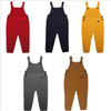 Newborn Baby Boys Girls Overalls 2018 New Autumn Solid Casual Regular High Waist Pants For 1-5T Baby Boys Girls Overalls 5ov003