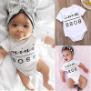 Newborn Baby Boys Girls Mini Boss Cotton Clothes Bodysuit Jumpsuit Outfit Sunsuit Clothes Set