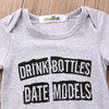 Newborn Baby boys girls letter Bodysuits onesie Infant Babies Boy Girl Cute Cotton Bodysuit one-pieces Outfits Kids Clothing