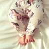 Newborn Baby Boys Girls Bottoms Long Pants Casual Leggings Harem Pants Trousers Toddler Infant Girl Boy Print Daily Pant Soft