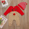 Newborn Baby Boys Girl Christmas Rompers Long Sleeve Deer Romper Jumpsuit Sleepwear Party Costume Baby Clothes Newborn Baby Boys Girl Christmas Rompers Long Sleeve Deer Romper Jumpsuit Sleepwear Party Costume Baby Clothes