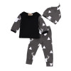 Newborn Baby Boys Baby Girl Infantil Clothes Deer Tops T-shirt +Pants Leggings Hat 3pcs Outfits Set