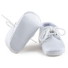 Newborn Baby Boy Or Girl Pure White The Baptism Of Shoes Unique Lace-up Soft Sole Cotton Christening First Walkers