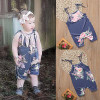 Newborn Baby Boy Girl Clothes Children Summer Sleeveless Floral Romper Tassel Jumpsuit Outfit Casual Sunsuit