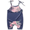 Newborn Baby Boy Girl Clothes Children Summer Sleeveless Floral Romper Tassel Jumpsuit Outfit Casual Sunsuit