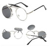 Round Steampunk Sunglasses Retro Punk Eyeglasses Men Women Summer Sunglasses Brand Designer Vintage Circle Glasses D1