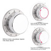 Round Stainless Steel Kitchen Timer Magnetic Cooking Alarm Clock Reminder Multifunctional Timer Kitchen Gadget