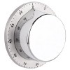 Round Stainless Steel Kitchen Timer Magnetic Cooking Alarm Clock Reminder Multifunctional Timer Kitchen Gadget