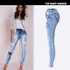 ROSICIL Summer 2016 High Waist Jeans Women Sexy Skinny Jeans Stretch Leggings Slim Pencil Denim Pants Trousers For Women