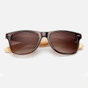 RoShari Vintage Bamboo Wood men Sunglasses Women Brand Designer black and blue UV400 Mirror Sun Glasses men oculos de sol