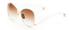 Rose Pink Mirror Round Sunglasses 2016 Brand Designer Women Sunglasses Fashion Contort Leg Sun Glasses Oversize Oculos R155