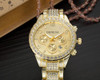 Rose Gold Women Geneva Quartz Watch Ladies Luxury Crystal Rhinestone Dress Wristwatches Female Steel Clock Gift Relogio Feminino