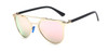 Rose Gold Mirror Sunglasses Steampunk Goggles Fashion Sunglasses Womens Brand Designer Sunglasses Gafas De Sol UV400