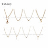 Rose Gold Floating Locket Chain, Rolo Chain, Floating Locket Chain, Locket Chain LFH_003