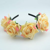 Rose Flower Headband flower crown for bridesmaid Garland Floral Crown Handmade bride flower crown rose headband Accessories Rose Flower Headband flower crown for bridesmaid Garland Floral Crown Handmade bride flower crown rose headband Accessories