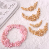Rose Flower Garland Silicone Mold Border Jewelry Wedding Fondant Cake Tools Stencil Cupcake Mold Decoration Mold Confeitaria