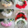 Rose Floral Flower Garland Crown Headband Hair Band Bridal Festival Holiday Headwear