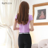 ROPALIA Summer Women Tops Short Sleeve Casual Chiffon Blouse Female V-Neck Work Wear Solid Office Shirts For Women ROPALIA Summer Women Tops Short Sleeve Casual Chiffon Blouse Female V-Neck Work Wear Solid Office Shirts For Women