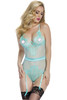 Ropa Interior Sexy Mujer Erotica Sleepwear Women  Eyelash Lace Teddy with Garters LC33004 Porte Jaretelles Sexy Clothes