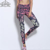 Ropa Deportiva Mujer Fitness 2016 New Style Bird's Nest Pattern Printed Famale Leggings Fitness Leggings Famale Capris