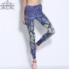 Ropa Deportiva Mujer Fitness 2016 New Style Bird's Nest Pattern Printed Famale Leggings Fitness Leggings Famale Capris