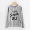 ROMWE Slogan Print Grey Hoodies Letter Print Women Graphic Brief Hoodie Pocket Sweatshirt 2018 Autumn New Long Sleeve Hoodies