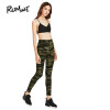 ROMWE Green Active Camo Print Legging Skinny Fitness Casual Pants 2017 Woman Fashion High Waist Ankle Length Leggings