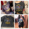 ROMWE Freedom Graphic Print Crop Top CHARCOAL Tee 2018 Grey Rock Women Summer Tops Fashion Short Sleeve Stretchy Casual T-shirt