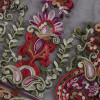 ROMWE Flower Embroidery Mesh Blouse Vintage Sexy Crop Top 2017 Women Semi Sheer Boho Tops Black Short Sleeve Thin Tunic Blouse