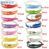 JU 14 Fairy Store 2016 Hot Selling Hot Beautiful Woman Multicolor Small Candy Color Thin Leather Belt Ms Belt